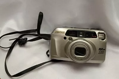 Pentax IQZoom 160 35mm Silver Point & Shoot Film Camera 38mm-160mm Vintage Used • $25