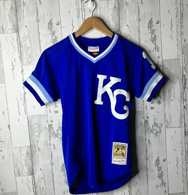 Mitchell & Ness Kansas City Royals Bo Jackson Jersey Authentic Bp Mens Sz S 36 • $74.99