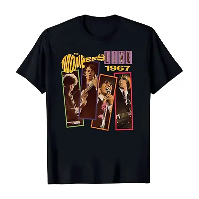 The Monkees Live 1967 T-Shirt Gift For Fans Music Black Shirt • $22.79