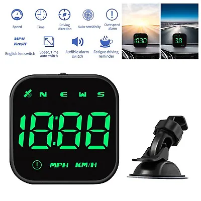 $17.99 • Buy Digital Car HUD GPS Speedometer Head Up Display MPH KMH Compass Overspeed Alarm