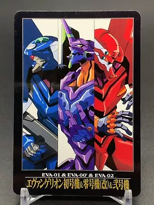 Eva-01 Eva-00' Eva-02 24 Neon Genesis Evangelion Card Sega Bandai 1996 Japanese • $16.90