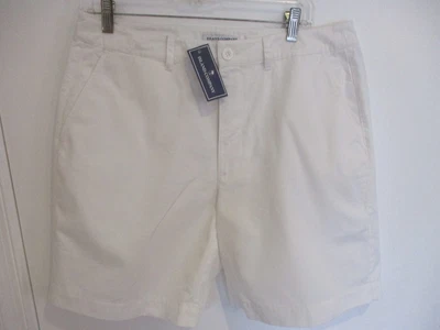 $14 • Buy New Crisp White ISLAND COMPANY Size 32 100% Linen Drifter Shorts-Retail $135