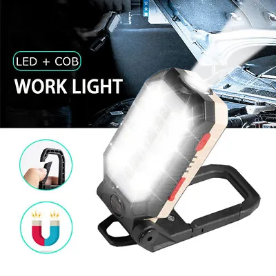 Large LED Work Light COB Inspection Lamp Magnetic Torch USB Rechargeable Car • £9.99