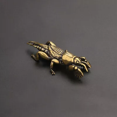 Antique Old Pure Copper Small Ornaments Creative Mini Insect Tea Pet Collection • $11.35