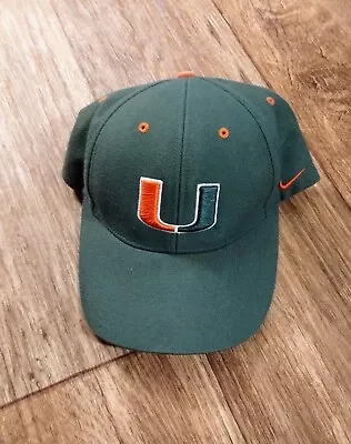 Miami Hurricanes NCAA Vintage Nike Strapback Hat • $20