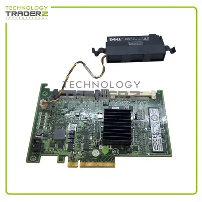 DX481 Dell PowerEdge 2900 2950 SCSI SAS RAID Controller Card W/ 1x Battery • $19.99