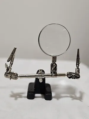 Vintage Magnifying Glass Stand Lab Rack Holder Lab Equipment Stand • $54