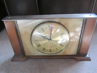 Vintage Metamec Roman Numeral Mantle Clock With Kienzle Quartz Battery Movement • £29.99