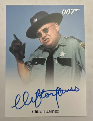 007 James Bond Full-Bleed Clifton James As Sheriff JW Pepper AUTO Autograph • $134.99