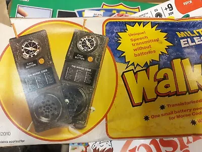 Rare Mettoy Morse Code Walkie Talkie 1970s Toy In Vgc Original Box Working  • £14.99