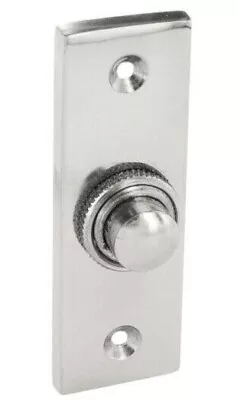 £5.50 • Buy Securit Wired Chime Front Porch Door Bell Push Replacement Button - Chrome