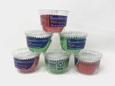 192 Reynolds Kitchen Foil Baking Cups 32 Per Pack 6 Packs For Cupcakes & Muffins • $5