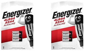 4 X Energizer 4LR44 6V Alkaline Battery A544 3131 PX28A • £5.99
