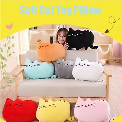 Cat Toy Pillow Kawaii Plush Kitten Stuffed Chubby Hugging Sofa Bed Gift Doll • £6.20