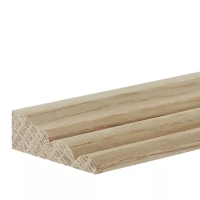 Solid White Oak 10mm X 30mm Barrel Decorative Moulding Bead • £4.60