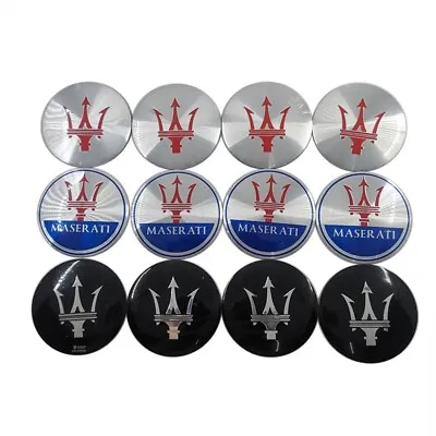 4Pcs 56mm Car Auto Wheel Hub Cap Decorative Emblem Badge Sticker For Maserati • $17.81
