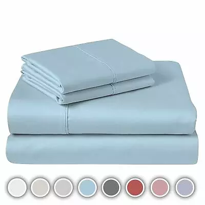 $2.99 • Buy Smooth Cooling 1800TC Bed Sheet Set Ultra SOFT Fitted Sheet Queen Double King