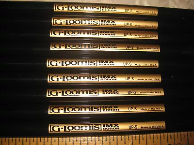 Complete Set Of 9 G Loomis Imx Boron Graphite Golf Iron Shafts 3-sw (stiff Flex) • $185