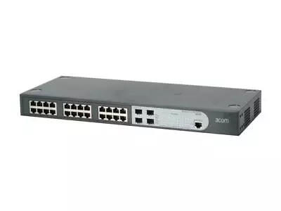 3 Com 3CBLSG24 Baseline Switch 2924 - SFP Plus 24-Ports • £39.95