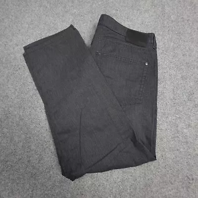 Hugo Boss Pants Mens 36 Black Chino Cotton Flannel Pant Regular Trousers Size 36 • $28.39
