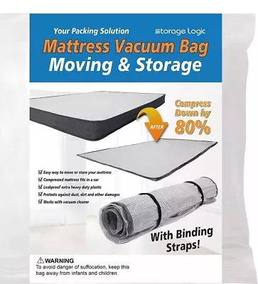 Queen/Full/Full-Xl Foam Mattress Vacuum Bag For Moving Vacuum Seal Mattress Bag • $24.99