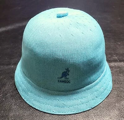 Brand New Kids KANGOL Tropic Casual Blue Bucket Hat Size Kids Large 1804KK • £57.84