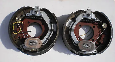 Set 12-1/4 X 3-3/8 8000 Electric Trailer Backing Plate Brake Fits Dexter 8K Axle • $241.99