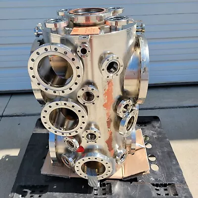 $5965 • Buy *READ* Large Sputtering/Vapor Deposition High Vacuum Chamber 47x Conflat Ports