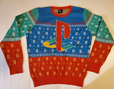 $20 • Buy Original PlayStation Christmas Holiday Sweater Size Large Read