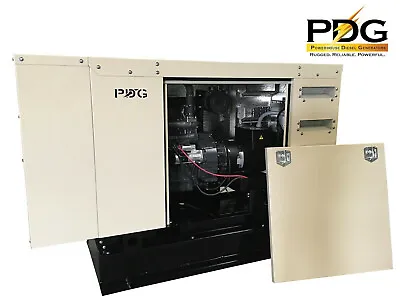 30 Kw Diesel Generator Perkins Enclosed W/ 50 Gallon Fuel Tank & Auto Start!   • $16799