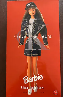 $31 • Buy Vintage Limited Edition 1996 Bloomingdale's Calvin Klein Jeans Barbie, Nrfb