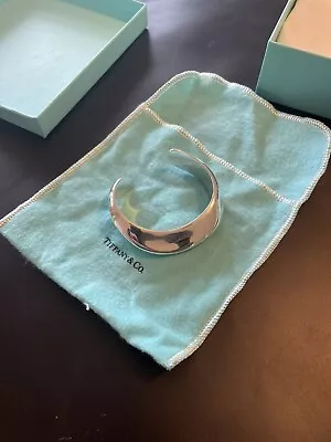 Sterling Silver Swirl Cuff Bracelet Tiffany & Co. By Elsa Peretti • $450