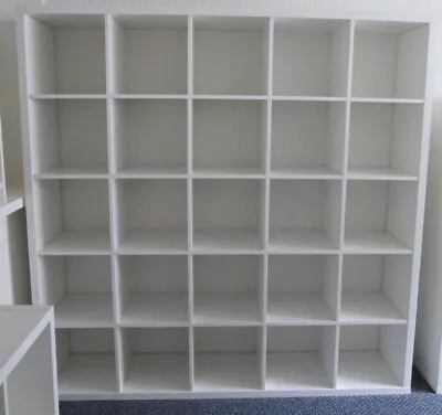 White Ikea Kallax 5x5 25 Cube Unit • £55