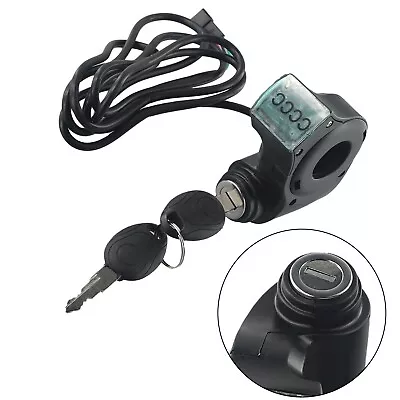 Heavy Duty Electric Scooter Ignition Lock With Starter Switch & Keys Black ABS • $29.87