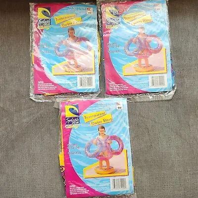 Vintage Kmart Splash Club For Kids Transparent Swim Rings  20  NOS Lot Of 3 • $14.99