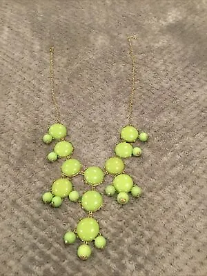 Woman’s Light Green Bubble Statement Necklace • $11