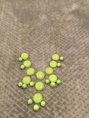 Woman’s Light Green Bubble Statement Necklace • $11