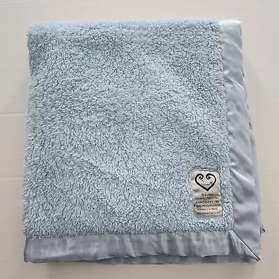 Blue Baby Blanket My Blankee Satin Trim • $26