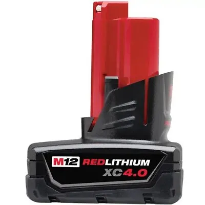 Milwaukee 48-11-2440 12-Volt XC 4.0 AH Red Lithium Cordless Tool Battery  • $41.99