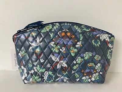 NWT Vera Bradley $59 FLORAL BURSTS Grand Travel Coated Cosmetic Makeup Case • $19.95