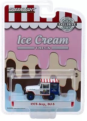 1:64 GreenLight *HOBBY EX* 1975 Jeep DJ-5 Mail Truck *ICE CREAM DELIVERY* *NIP* • $4.99