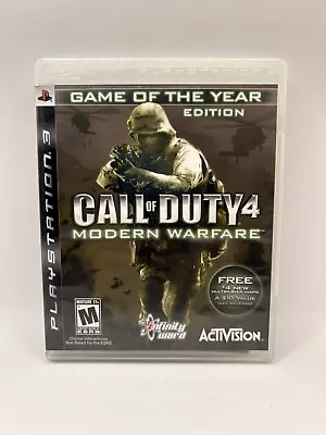 Call Of Duty 4: Modern Warfare GOTY + Manual - Sony PS3 Game - Free Post • $9.99