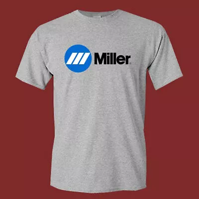 Miller Welding Equipment Logo Men's Grey T-Shirt Size S-5XL • $18.18