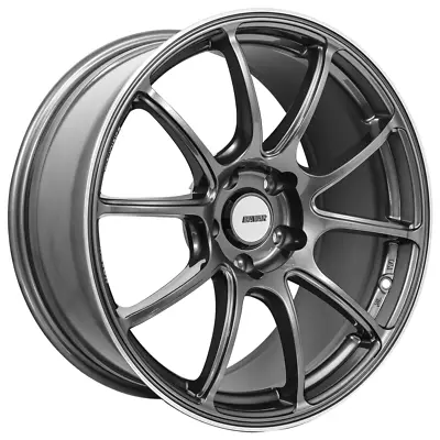 18x8.5/9.5  Flow Formed Wheels Bavar Racing BVR02 Gunmetal With Machined (P10) • $699