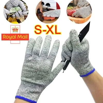 Safety Cut Proof Stab Resistant Butcher Gloves Stainless Steel Wire Metal Mesh A • £2.99