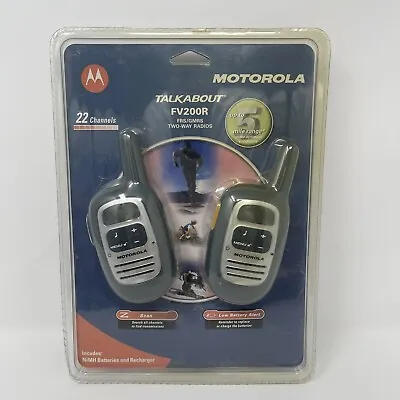 Motorola Talkabout 2-Way Walkie Talkies FV200R New Sealed • $49.99