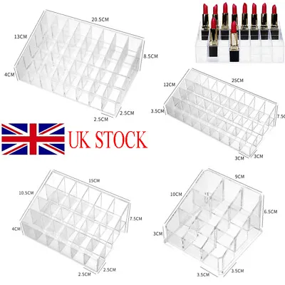 £6.38 • Buy Makeup Cosmetic 9/24/36/40 Lipstick Storage Display Stand Rack Holder Organizer