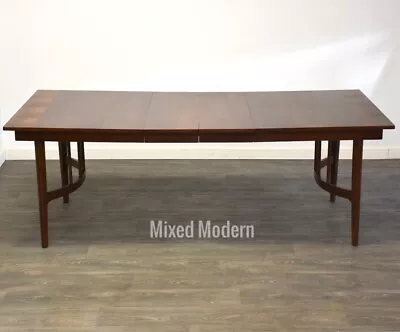 Walnut Mid Century Modern Dining Table • $1950