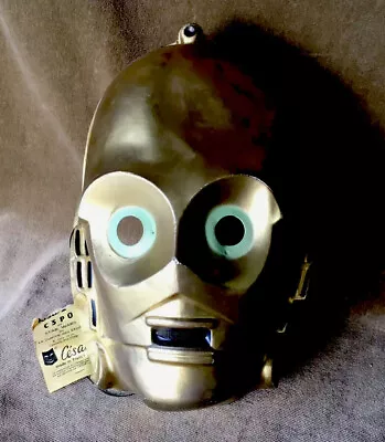 Vintage Star Wars C3PO Halloween Costume Mask 1978 Original Issue • $49
