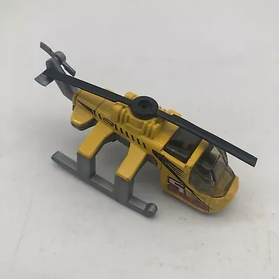 Vintage 1999 Matchbox Yellow Hanger 5 Airlift Helicopter With Hook Scale 1:80 • $4.95